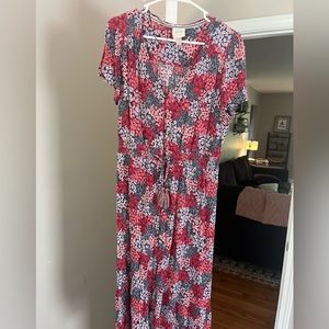 Knox Rose Midi Dress Floral with Tie